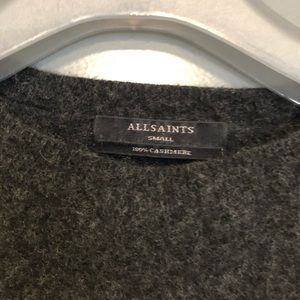 AllSaints Charcoal Cashmere Sweater